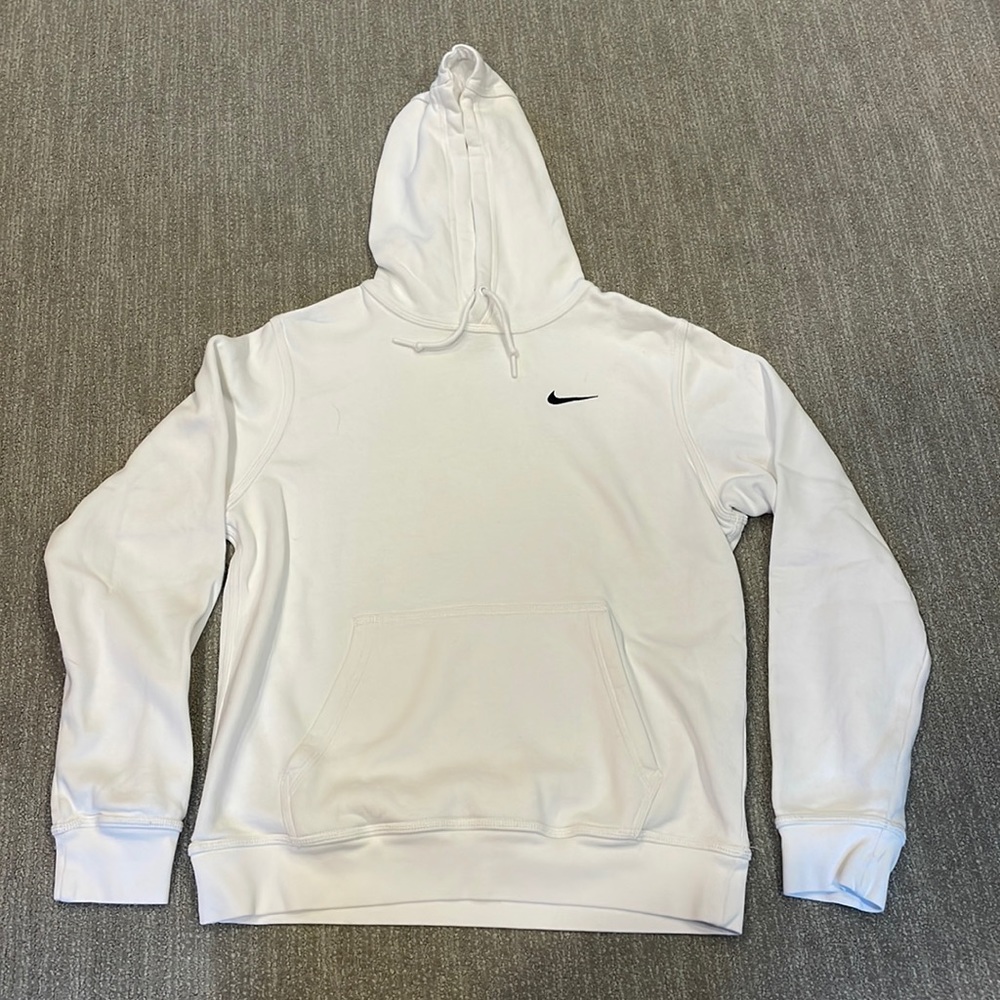 White vintage nike hoodie